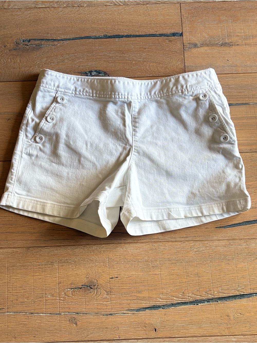 LOFT Women's Shorts Set in White, Blue, and Olive - Picture 2 of 11